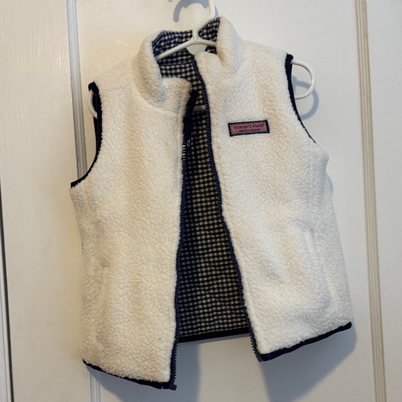 VV Blue and White Reversible Vest - Picture 2 of 5